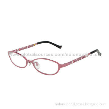 Beautiful Metal Girls' Eyeglass Frame, Logos Can be Printed